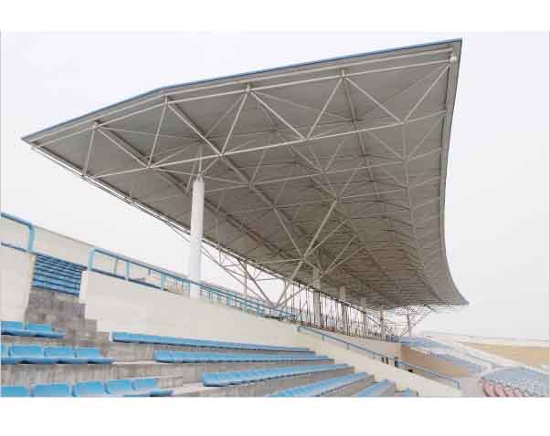 河西河南理工大学体育场看台网架